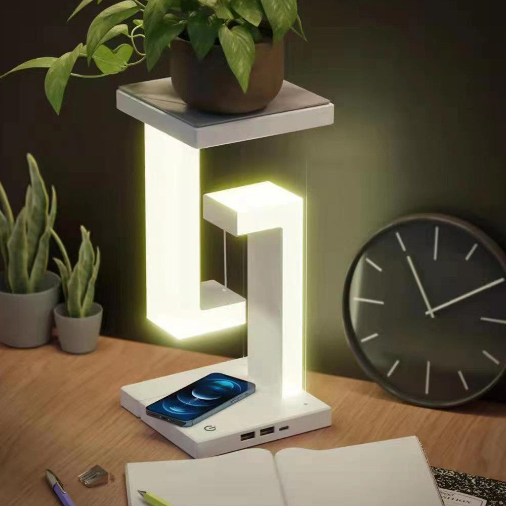 Anti Gravity Wireless Charging Table Lamp